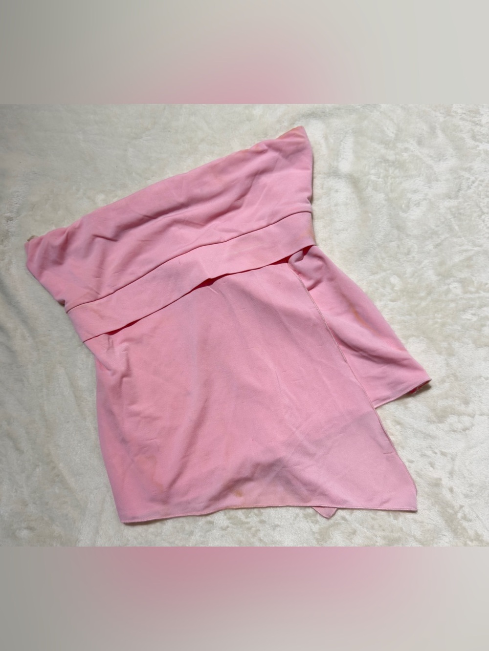 Wet Seal Blush Pink Bandeau Mini Dress